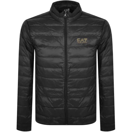 EA7 Emporio Armani Quilted Jacket Black | Mainline Menswear us